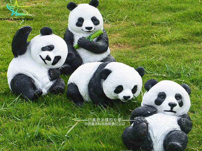 玻璃钢熊猫雕塑厂家