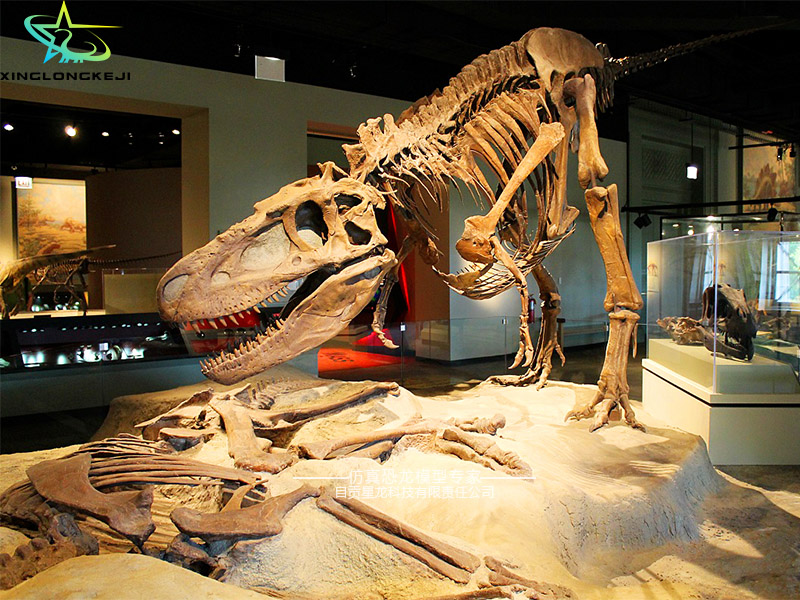 侏罗纪恐龙骨架模型